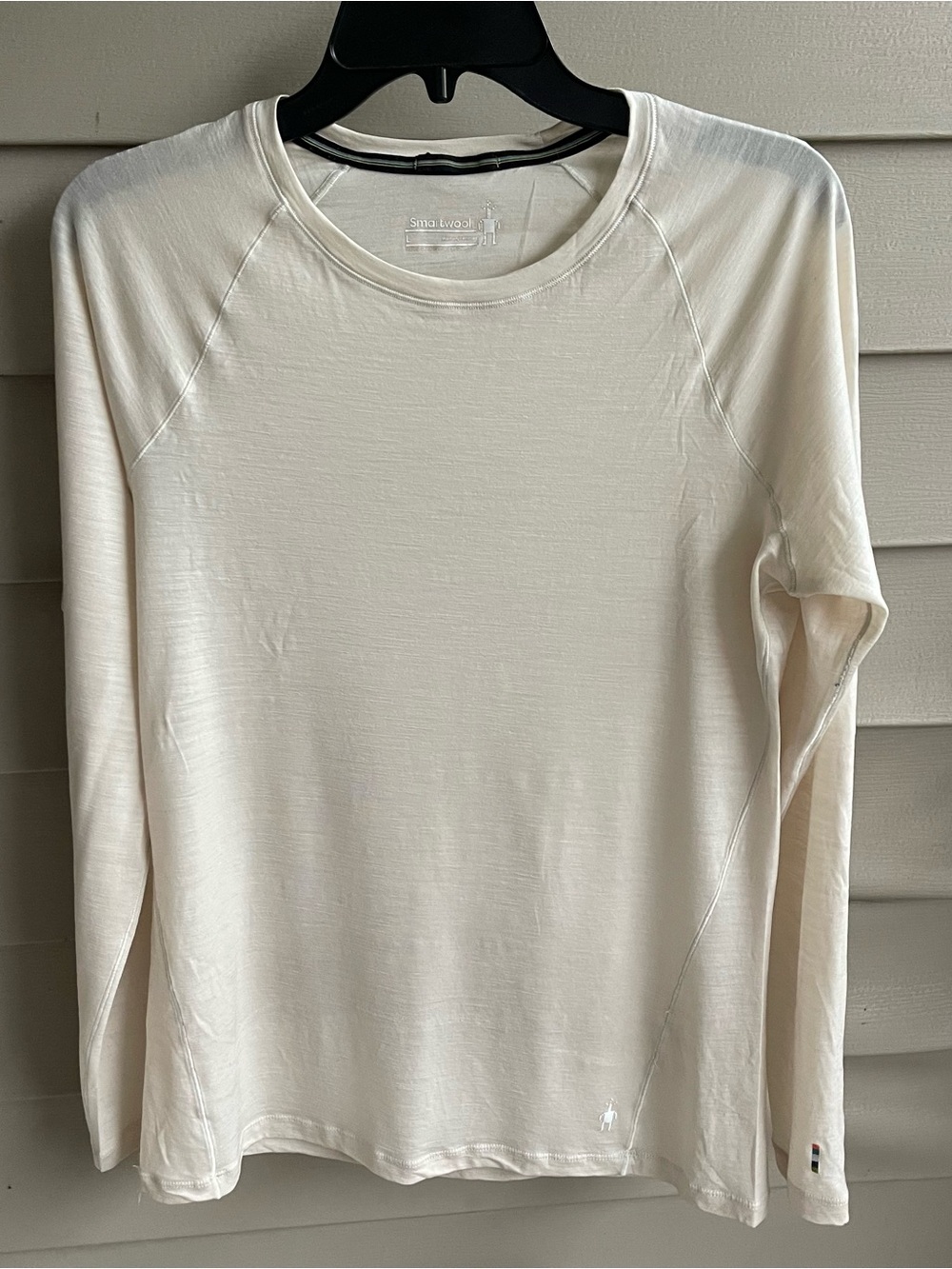 Smartwool Classic All Season Merino Baselayer Crew Shirt Ivory Women’s Large
